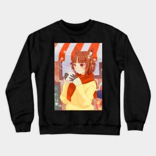 Nekopara Azuki's Hot Coffee and First Snow Crewneck Sweatshirt